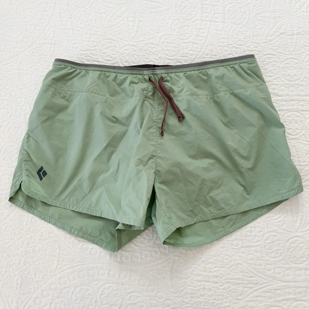 Black Diamond Women's Distance Running Shorts, Desert Sage Sz L